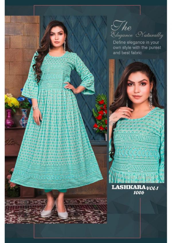 Beauty Lashkara Vol 1 Rayon Exclusive Designer Kurti Collection